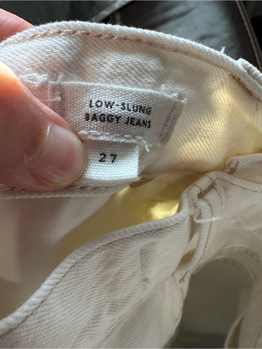 Madewell low slung baggy jeans size 27” - Picture 6 of 6